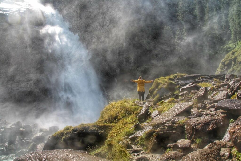 Oesterreich Krimml Wasserfall