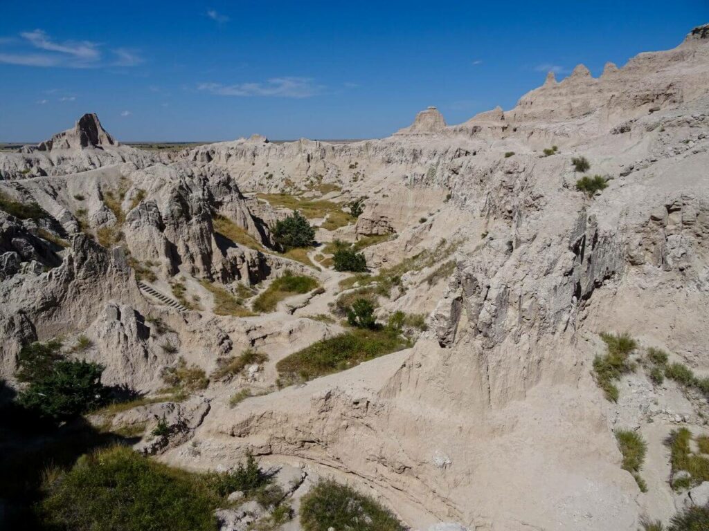 Badlands Nationalpark ist eine wunderschöne Landschaft in den USA