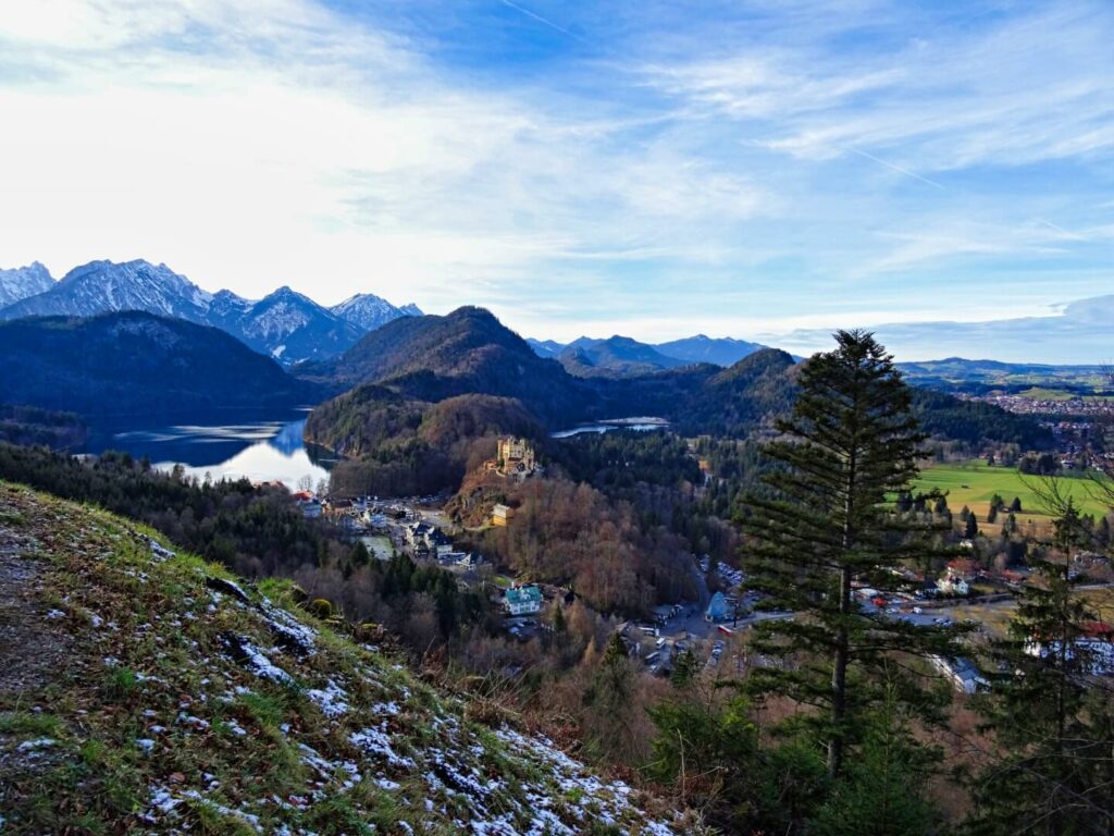 Ausblick Wanderung Schloss Neuschwanstein