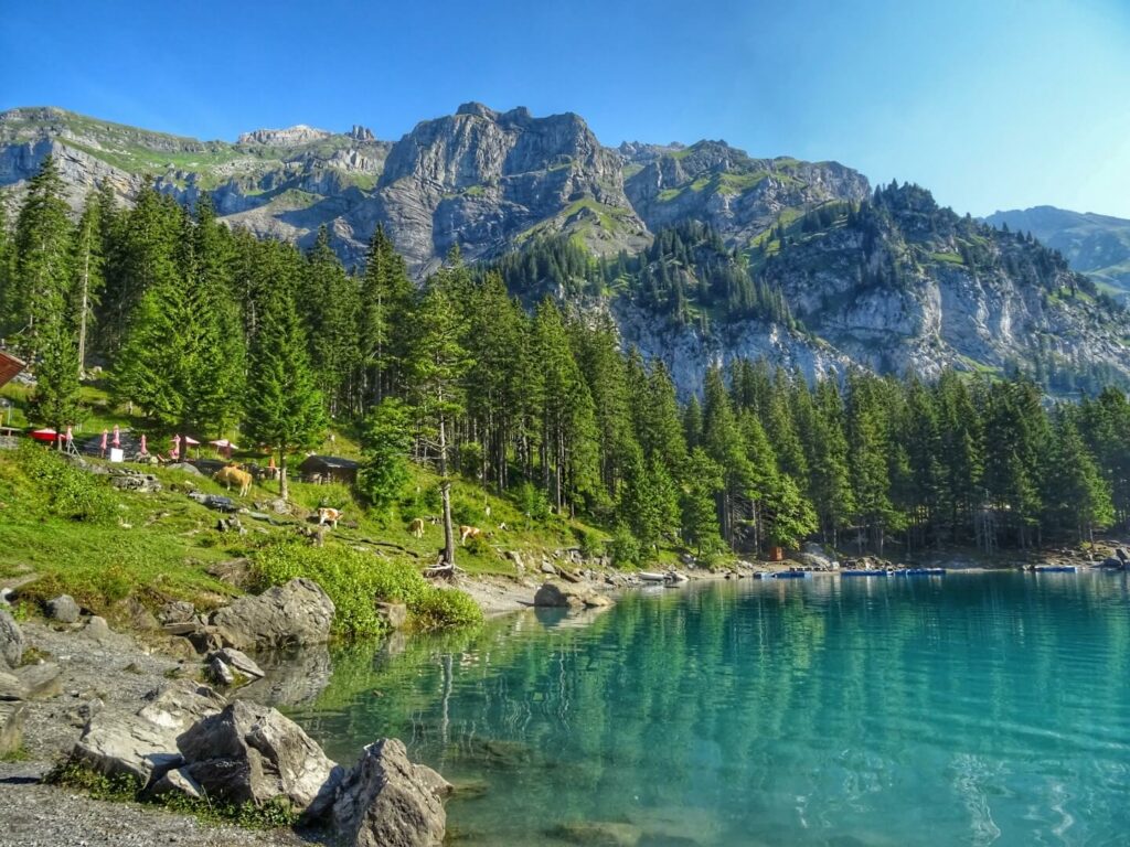 Oeschinensee in der Schweiz