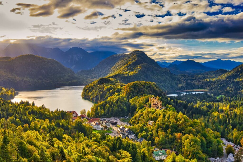 Ausblick Wanderung Schloss Neuschwanstein